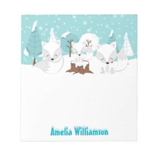 Winter Wonderland Poolvos Notitieblok