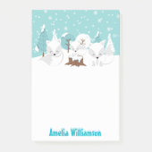 Winter Wonderland Poolvosjes Post-it® Notes (Voorkant)