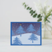 winter wonderland postcard horizontal briefkaart (Staand voorkant)