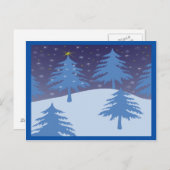winter wonderland postcard horizontal briefkaart (Voorkant / Achterkant)
