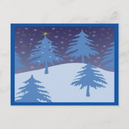 winter wonderland postcard horizontal briefkaart