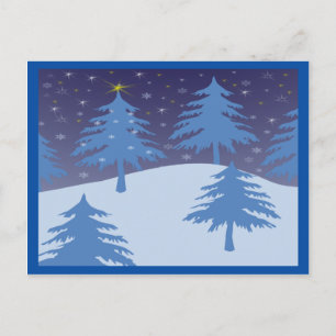 winter wonderland postcard horizontal briefkaart