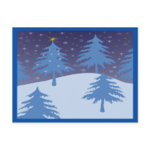 winter wonderland postcard horizontal