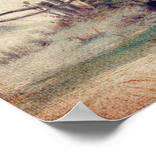 Winter Wonderland Poster of ontkoppelpapier (Hoek)