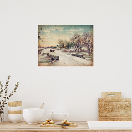 Winter Wonderland Poster of ontkoppelpapier (Keuken)