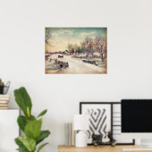 Winter Wonderland Poster of ontkoppelpapier (Thuiskantoor)