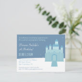 Winter Wonderland Princess Birthday Party Kaart (Staand voorkant)