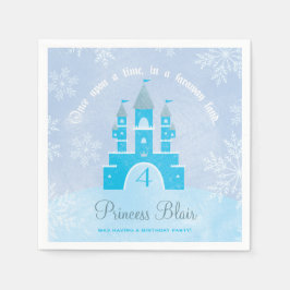 Winter Wonderland Princess Party Napkins Servetten
