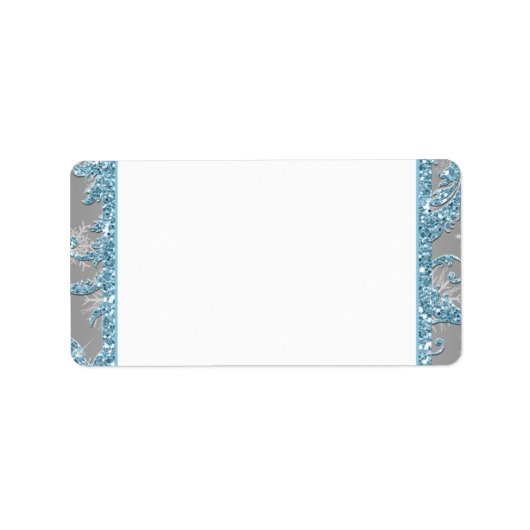 Winter Wonderland Print-At-Home Adresetiketten Etiket (Voorkant)
