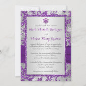 Winter Wonderland, PRINTED Crystal Buckle - Paars Kaart (Achterkant)