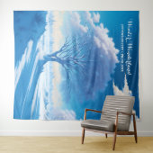 Winter Wonderland Prom thema achtergrond Wandkleed (In Situ (horizontaal))