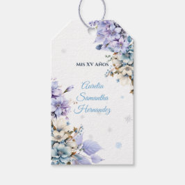 Winter Wonderland Quinceañera Cadeaulabel
