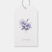 Winter Wonderland Quinceañera Cadeaulabel (Achterkant)