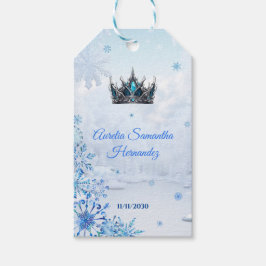 Winter Wonderland Quinceañera Recerdo Cadeaulabel