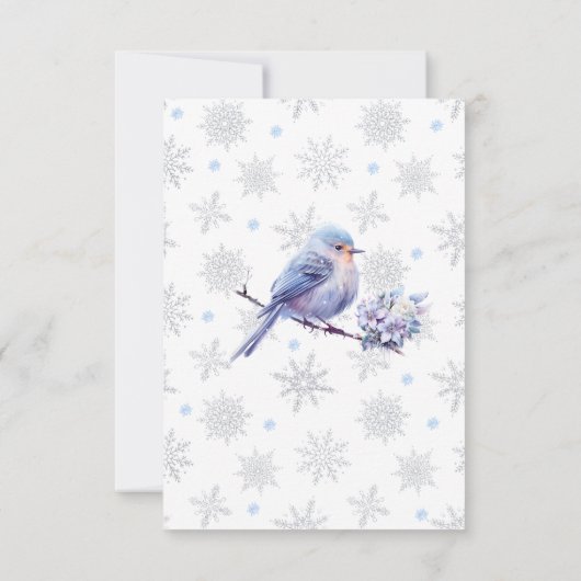 Winter Wonderland Quinceañera Save the Date (Achterkant)