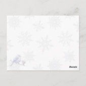 Winter Wonderland Quinceañera Uitnodiging (Achterkant)