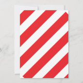 WINTER WONDERLAND Red Ribbon Party Uitnodiging (Achterkant)