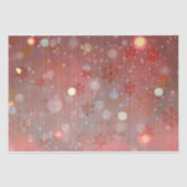 Winter Wonderland Red Snowflakes op hout Tissuepapier (Voorkant)