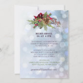 Winter Wonderland repetitie diner Kaart (Achterkant)