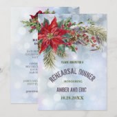 Winter Wonderland repetitie diner Kaart (Voorkant / Achterkant)