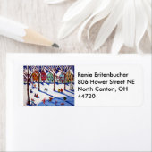 Winter Wonderland Retouradreslabel Etiket (Insitu)