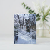 Winter Wonderland Riverside Park New York City NYC Briefkaart (Staand voorkant)