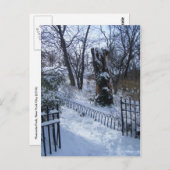 Winter Wonderland Riverside Park New York City NYC Briefkaart (Voorkant / Achterkant)