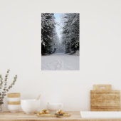 Winter Wonderland Road POSTER (Keuken)