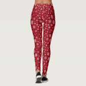 Winter Wonderland Rode Legging (Achterkant)