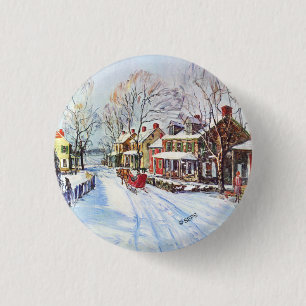 Winter Wonderland Ronde Button 3,2 Cm