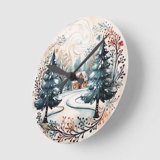 Winter Wonderland Ronde Klok (Hoek)