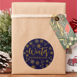 Winter Wonderland Ronde Sticker