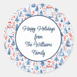 Winter Wonderland Ronde Sticker