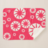 Winter Wonderland rood en wit gooien Sherpa Deken (Voorkant (horizontaal))