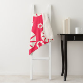 Winter Wonderland Rood & Wit Deken