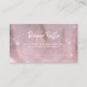 Winter Wonderland Roze Baby Luier Raffle Verzoek Informatiekaartje (Voorkant)