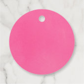 Winter Wonderland Roze Baby shower Bedankjes Labels (Achterkant)