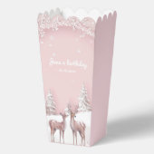 Winter Wonderland | Roze en herten Bedankdoosjes (Achterkant)