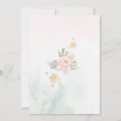 Winter wonderland roze gouden sneeuwvlokken verjaa kaart (Achterkant)