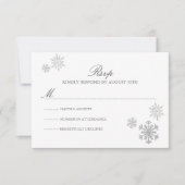 Winter Wonderland RSVP-kaart RSVP Kaartje (Voorkant)