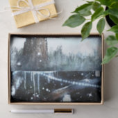 Winter Wonderland Rustieke Boomlichten Metselwerkp Tissuepapier (Geschenk)