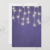 Winter Wonderland Rustieke Mason Jar Lichten Bruil Kaart (Achterkant)