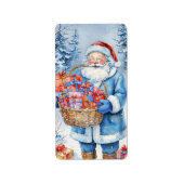 Winter Wonderland Santa Etiket (Voorkant)