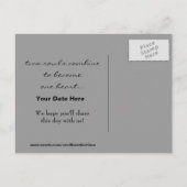 Winter Wonderland Save the Date Briefkaart (Achterkant)