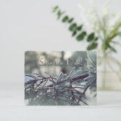 Winter Wonderland Save the Date Briefkaart (Staand voorkant)
