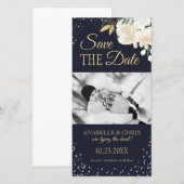 Winter Wonderland Save the Date Fotokaarten (Voorkant / Achterkant)