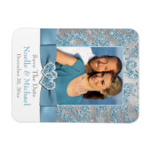 Winter Wonderland Save the Date Photo Magnet Magneet (Horizontaal)