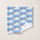 Winter Wonderland Scene Bad Handdoek (Wasdoekje)