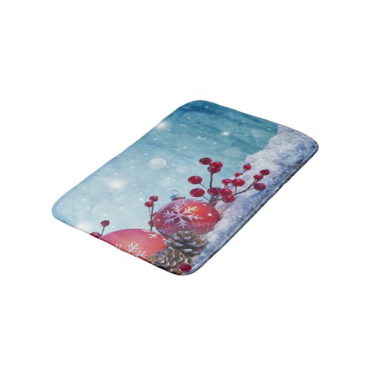 Winter Wonderland Scene Badmat (Gekanteld)