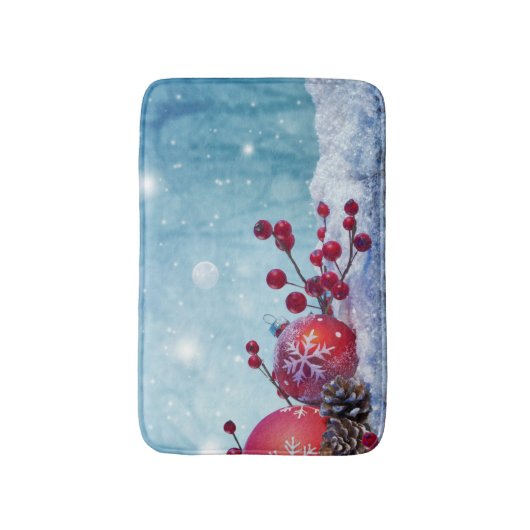 Winter Wonderland Scene Badmat (Voorkant Verticaal)